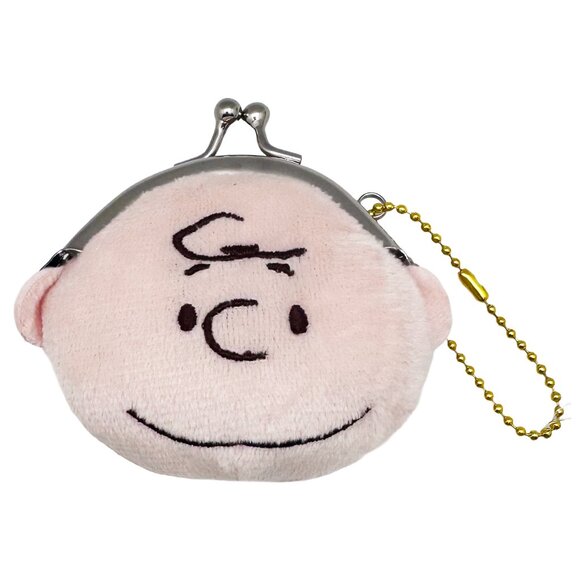 Peanuts Charlie Brown Face Plush Coin Bag - Picture 1 of 2